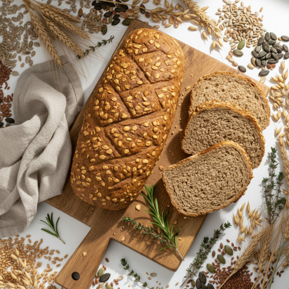 Tahıllı Ekmek (Whole Grain Bread)