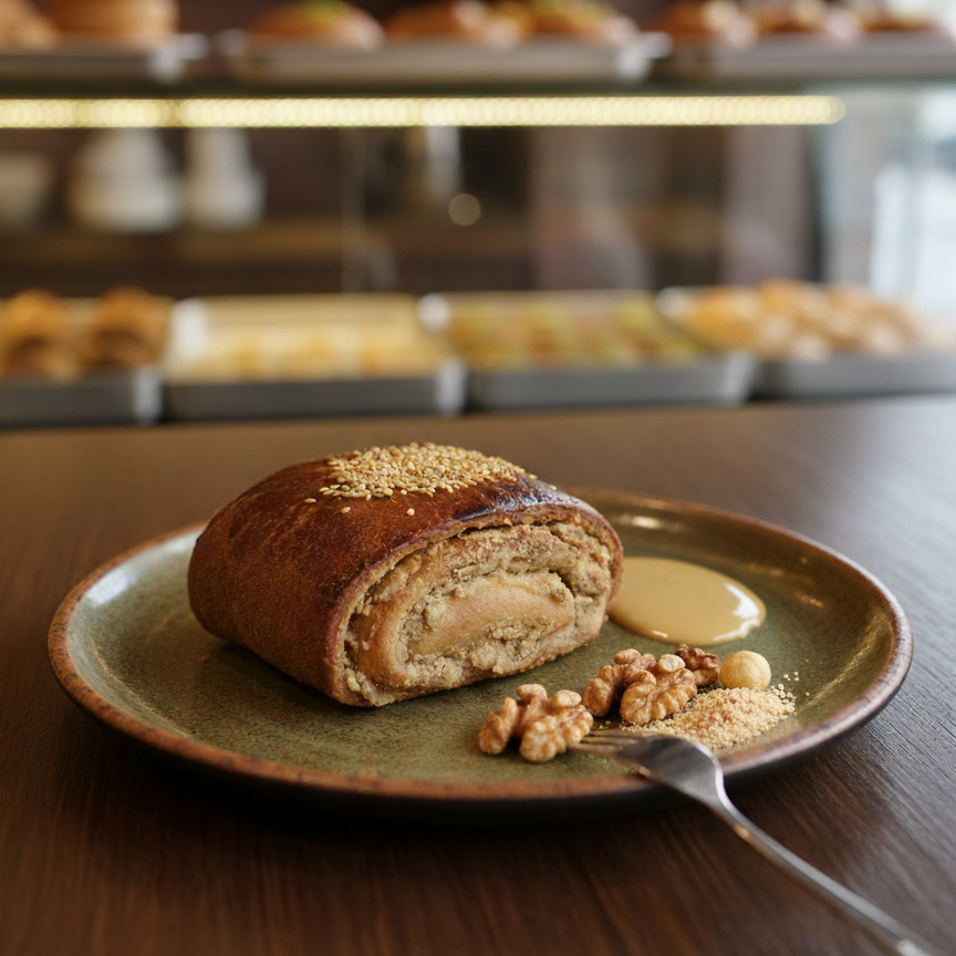 Tahinli-Cevizli Çörek