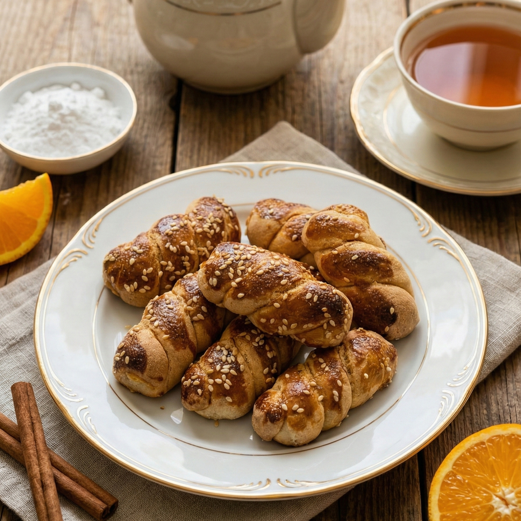 Çay Kurabiyesi (Portakallı 200 Gram)